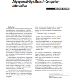 Zeitschriftenbeitrag im Informatik Spektrum