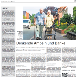 "Denkende Ampeln und Bänke" – Artikel zu UrbanLife+ erscheint in der Stuttgarter Zeitung